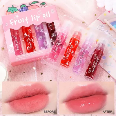 Fruit Liquid Moisturizing Lip Oil  Set 